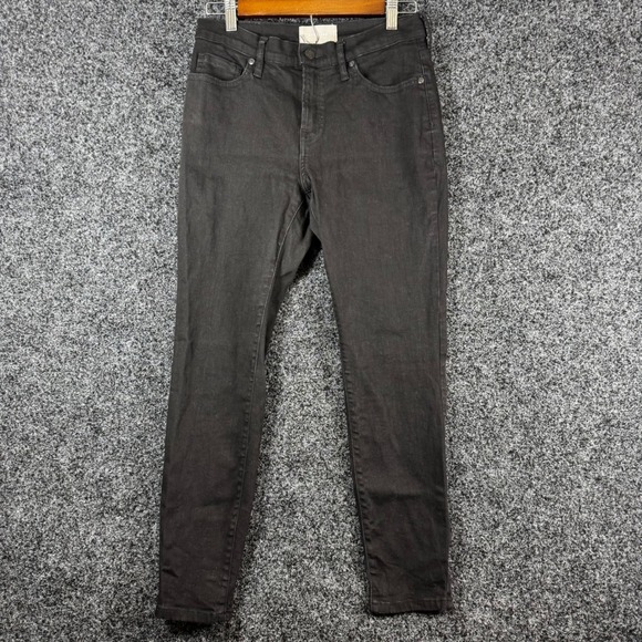 Everlane Denim - Everlane Authentic Stretch High Rise Skinny Jeans Black Ankle Size 29
